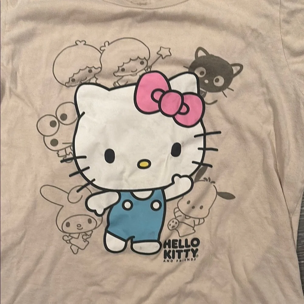 Hello Kitty Kids Beige T-Shirt - Picture 3 of 4